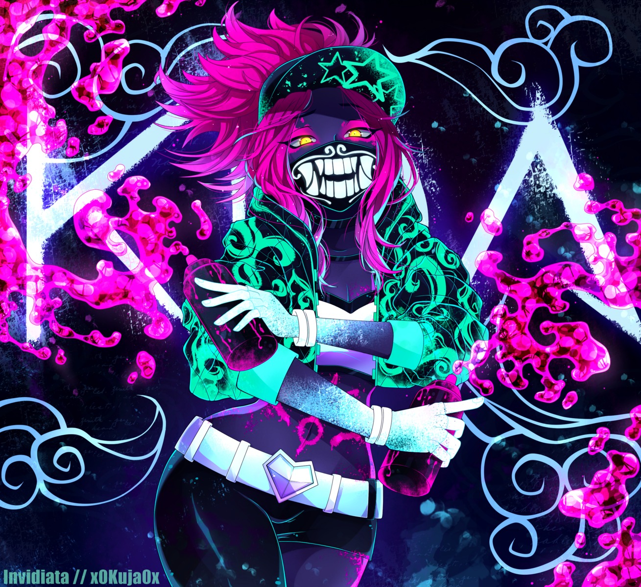 Invidiata League Of Legends Akali Cleavage Official Watermark Tattoo 509450 Yandere 0616